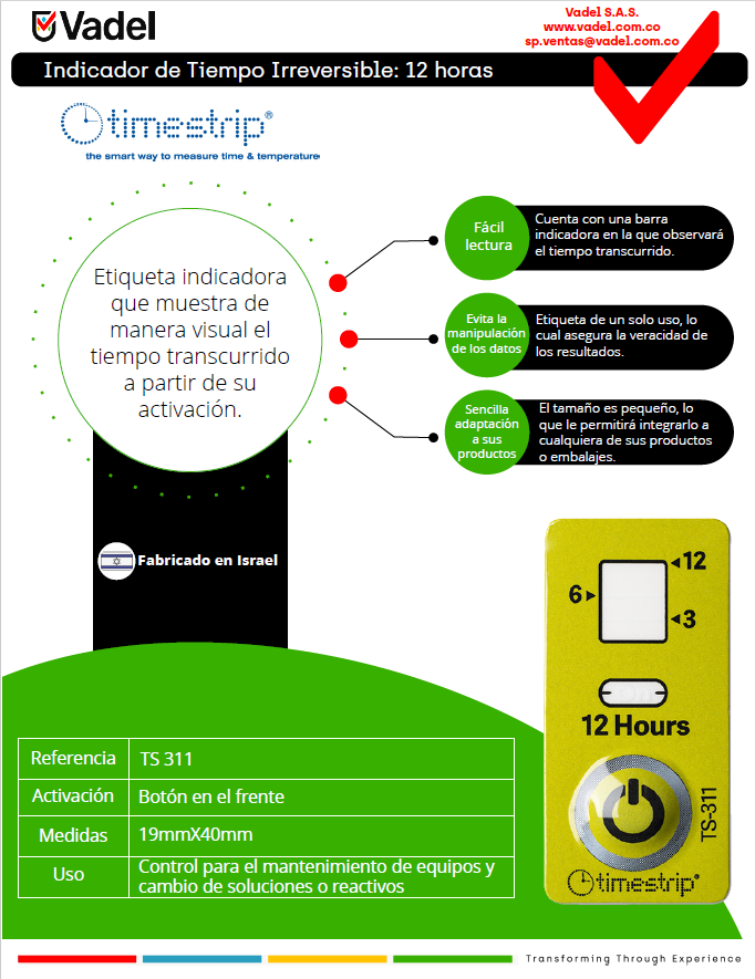 Timestrip tiempo 12 Horas