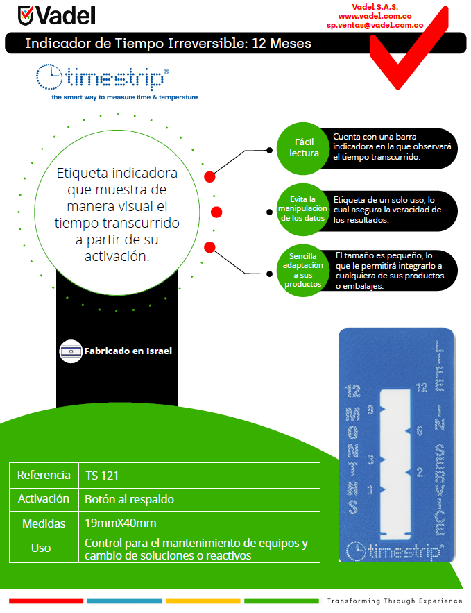 Timestrip tiempo 12 Meses