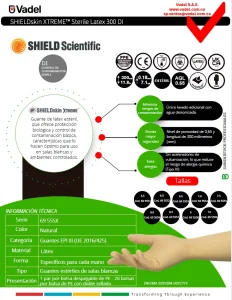 shieldskin xtreme sterile latex 300di